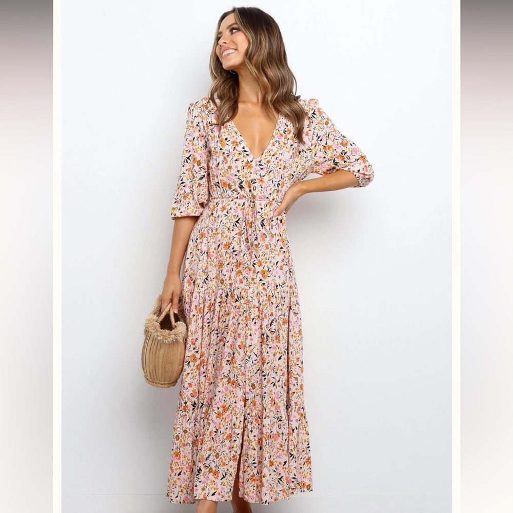 Petal & Pup Pink Floral Maxi Dress